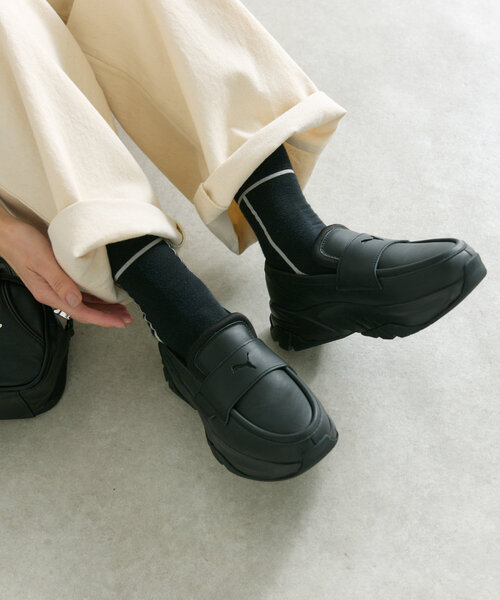 PUMA（プーマ）の「【PUMA(プーマ)】LOAFYR WNS PUMA BLACK ウィメンズ