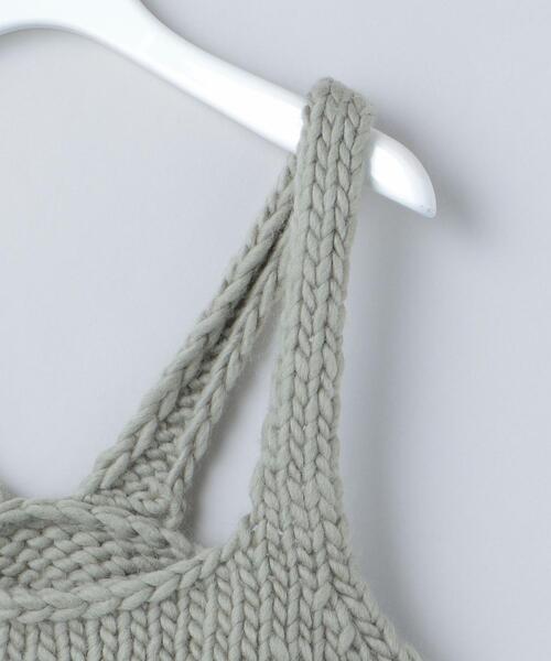 6（ロク）の「＜6(ROKU)＞WOOL ROVING KNIT CAMISOLE/ニット（ニット