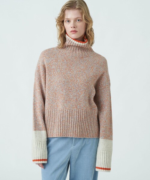 MACPHEE（マカフィー）の「ファインラムズウール タートルネックプル