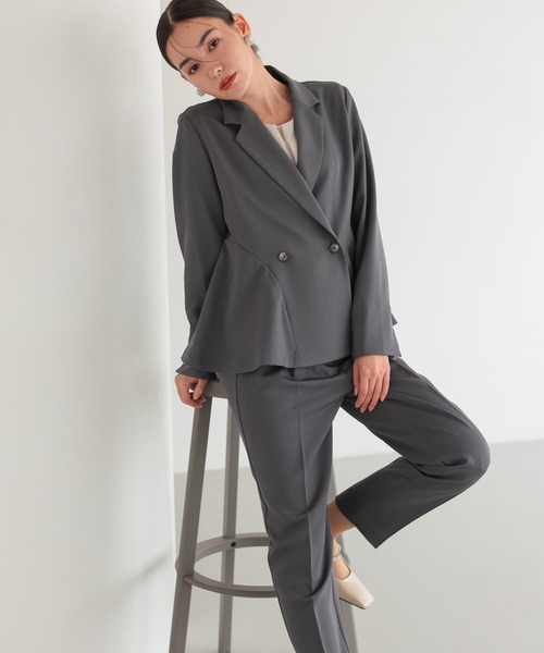 手洗いOK】サイドフレアセットアップスーツ（スーツセット）｜TOKYO