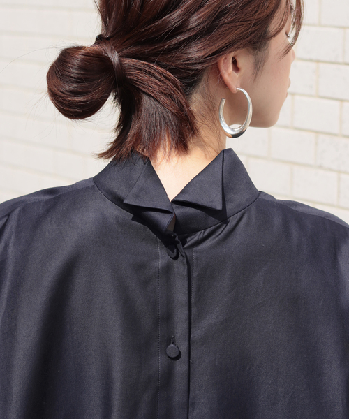 スタンドカラーオーバーブラウス◇（シャツ/ブラウス）｜VERMEIL par