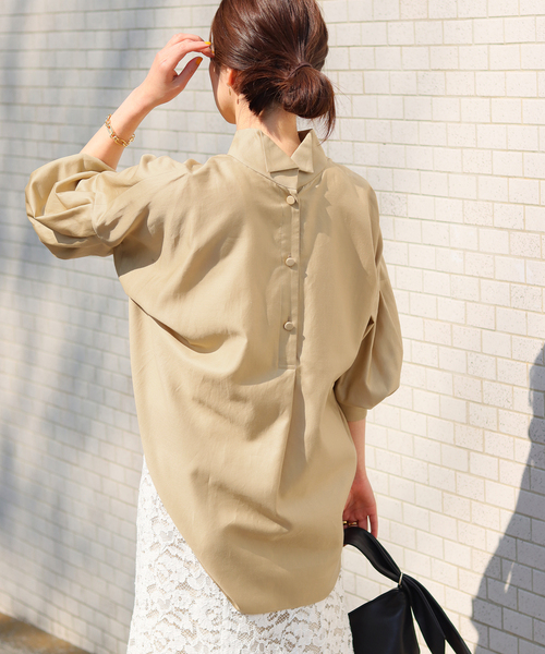 スタンドカラーオーバーブラウス◇（シャツ/ブラウス）｜VERMEIL par