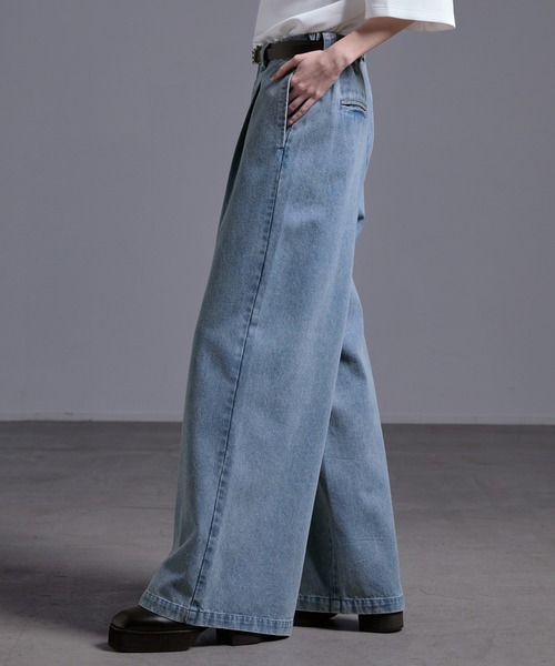 Loose/ルース（ルース）の「ヴィンテージ ワイドバギーデニムパンツ