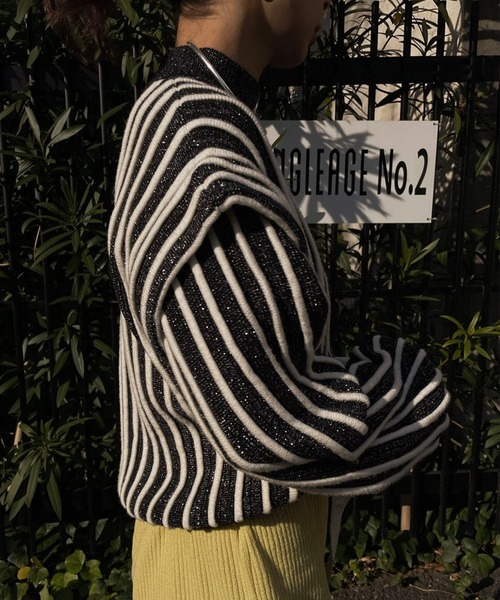 Ameri（アメリ）の「SWELL STRIPE KNIT（ニット/セーター）」 - WEAR