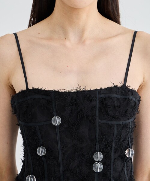 riv nobuhiko/リブノブヒコ】KIMSI BEAD BUSTIER/ビーズビスチェ