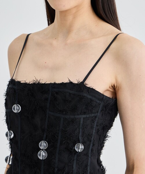 riv nobuhiko/リブノブヒコ】KIMSI BEAD BUSTIER/ビーズビスチェ