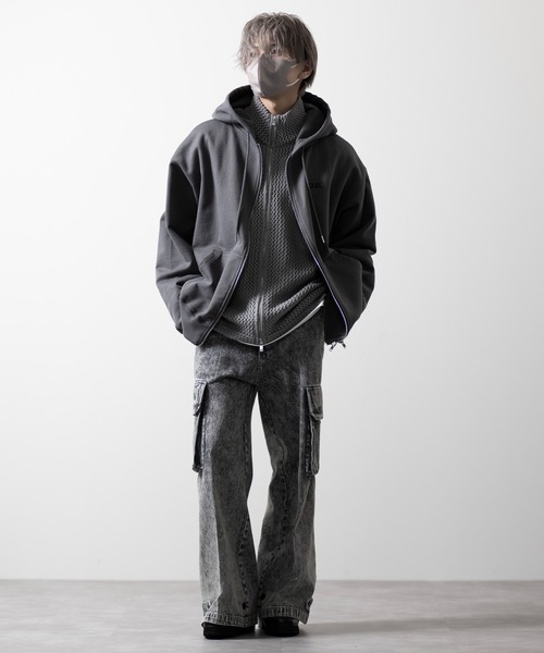 CLEL（クレイル）の「【CLEL】Watermark Knitting Loose Mesh Drivers