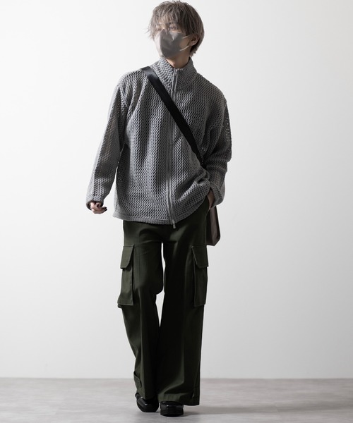 CLEL（クレイル）の「【CLEL】Watermark Knitting Loose Mesh Drivers