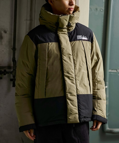 FIRST DOWN ラップダウンパーカー F842502D（ダウンジャケット/コート