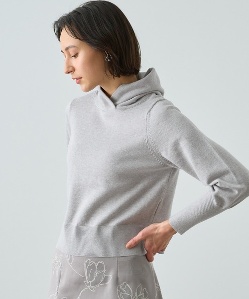 ANAYI（アナイ）の「コットンカシミヤカシュクールカラー プルオーバー