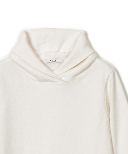 ANAYI（アナイ）の「コットンカシミヤカシュクールカラー プルオーバー