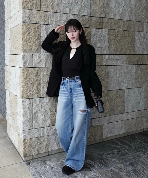 SENEE（セニー）の「loose vintage like denim（ルーズビンテージ