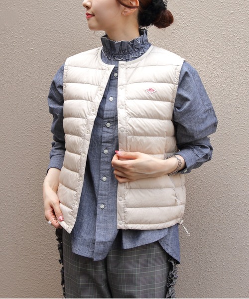 DANTON/ダントン インナーダウンクルーネックベスト INNERDOWN