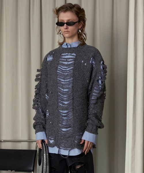 PRANK PROJECT（プランクプロジェクト）の「スラッシュスリットニット