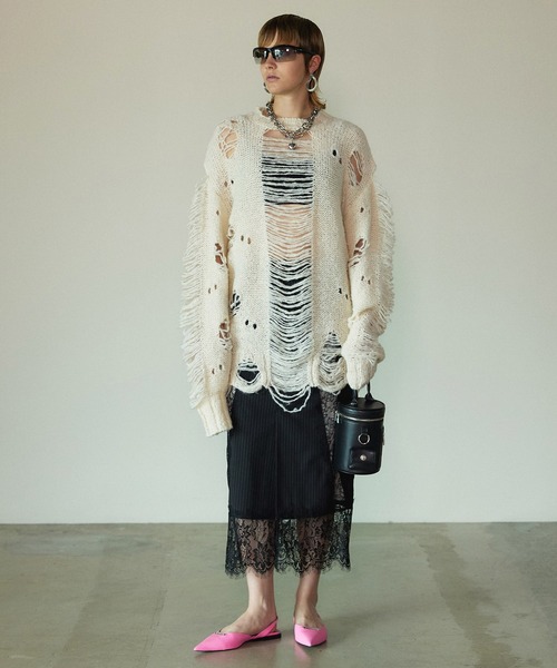 PRANK PROJECT（プランクプロジェクト）の「スラッシュスリットニット