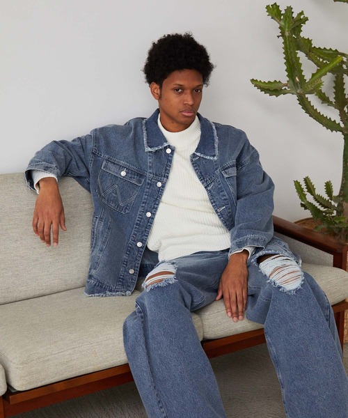 WONDER WONDER（ワンダーワンダー）の「ダメージデニムジャケット