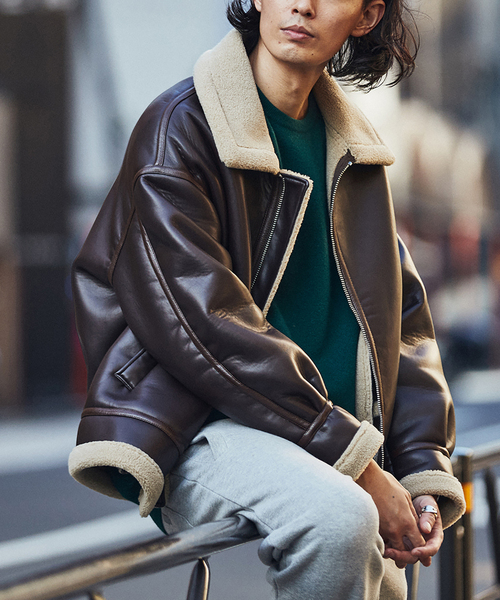 EDIFICE（エディフィス）の「オーバーサイズ フェイクムートン