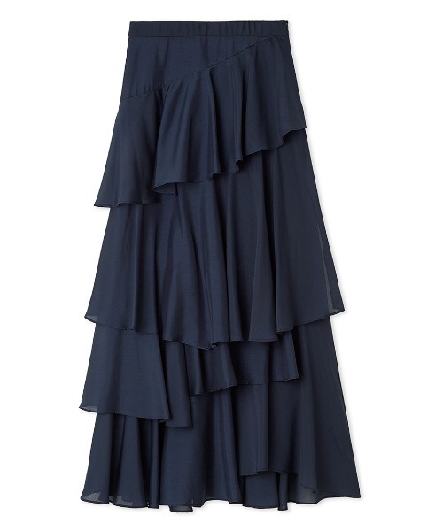 FRAY I.D（フレイアイディー）の「アシメフリルティアードスカート