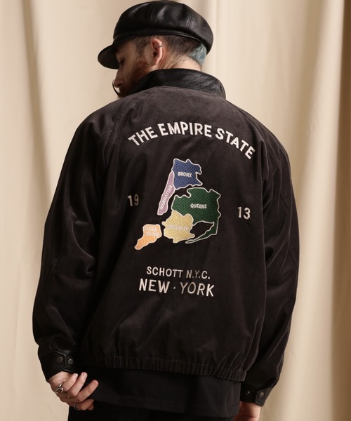 schott（ショット）の「Schott/ショット/LEATHER COMBI SOUVENIR