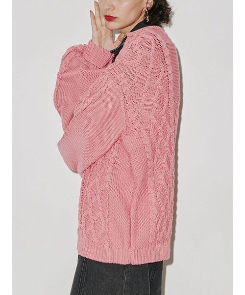 jouetie（ジュエティ）の「ベルトケーブルニット（ニット/セーター