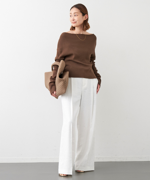 off shoulder プルオーバー（ニット/セーター）｜Deuxieme Classe