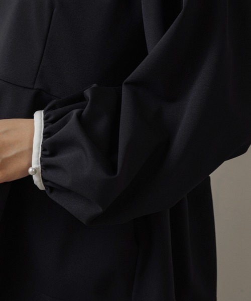 Sono（ソーノ）の「【SONO/ソーノ】【WARM STRETCH】ﾊﾞｯｸﾘﾎﾞﾝﾎﾟﾀﾘｰPO