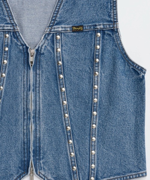Wrangler×MAISON SPECIAL】Collaboration Studs Denim Vest/ラングラー