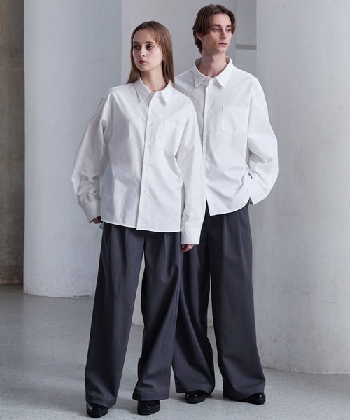 CLEL（クレイル）の「【CLEL】Royal Oxford Regular Collar Shirt