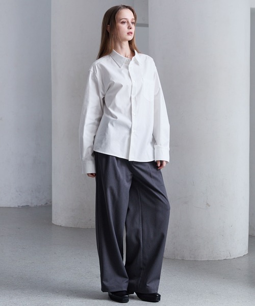 CLEL（クレイル）の「【CLEL】Royal Oxford Regular Collar Shirt