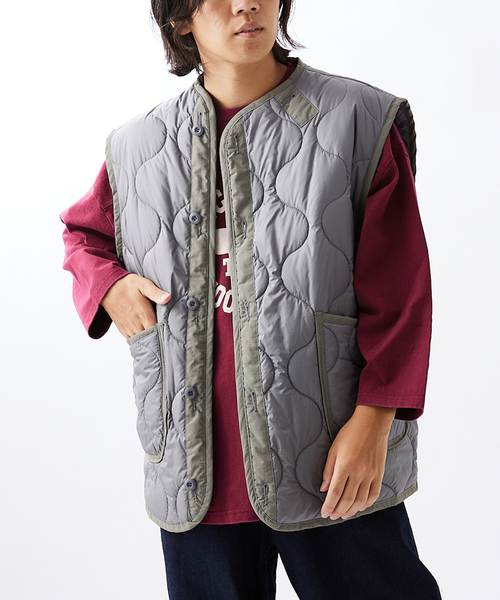 M65 カラーライナー キルティング ベスト（ミリタリージャケット