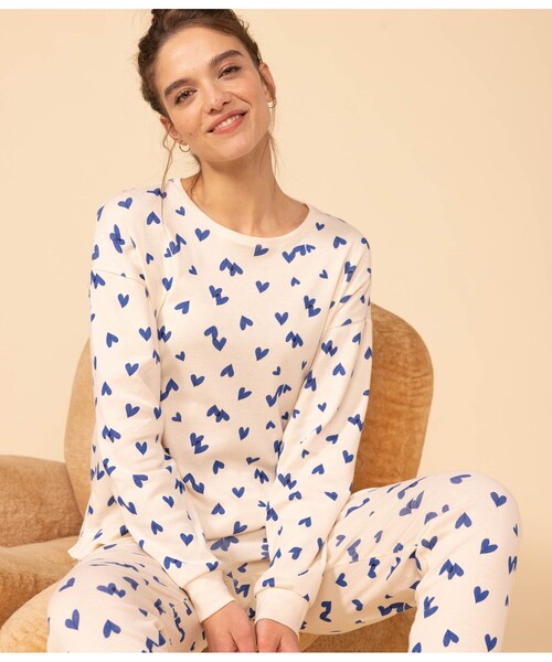 PETIT BATEAU（プチバトー）の「長袖パジャマ（ルームウェア/パジャマ