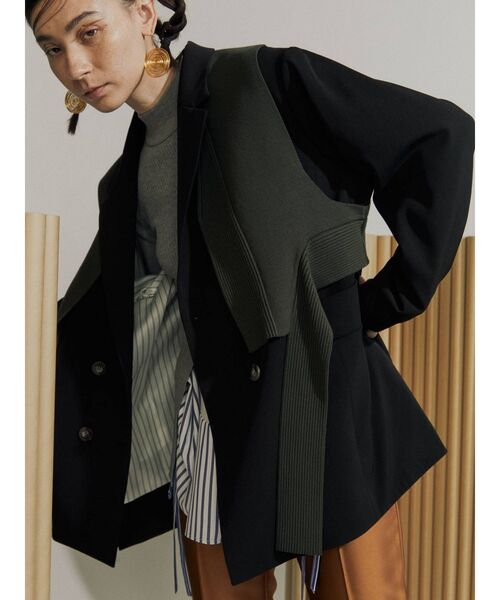 UN3D.（アンスリード）の「ニットドッキングジャケット（テーラード
