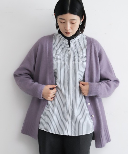 フォックスナイロン ミドル丈カーデ | NOMBRE IMPAIR