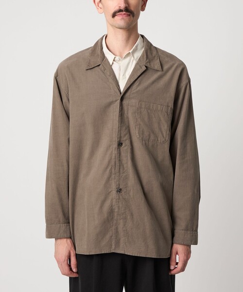 セール】＜Steven Alan＞ マイクロ コーデュロイ オープンカラー