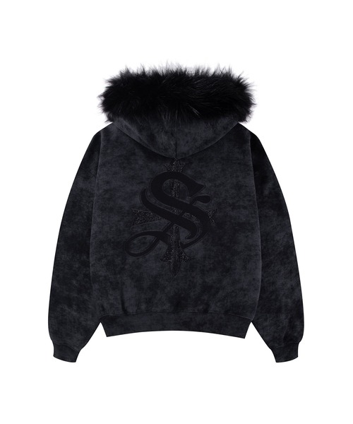 セール】ジップフーディ｜Faux Fur Cross Zip Hoodie｜SUPPLIER
