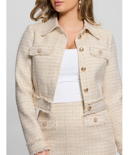 DAPHNEE Cropped Jacket アウター ジャケット レディース | GUESS(ゲス