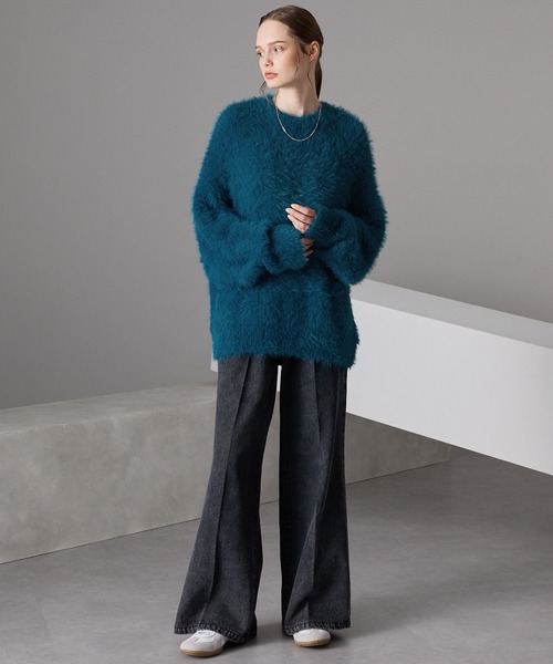 オーバーサイズファーニットプルオーバー（ニット/セーター）｜MONO