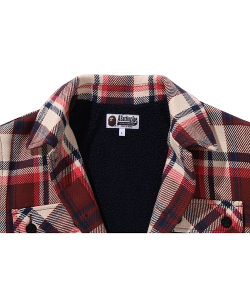 A BATHING APE（アベイシングエイプ）の「BAPE CHECK CPO JACKET M