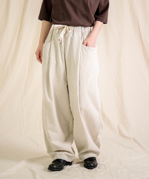 Brocante / ブロカント] 綿麻アムンゼンクロス バロンパンツ | Domingo