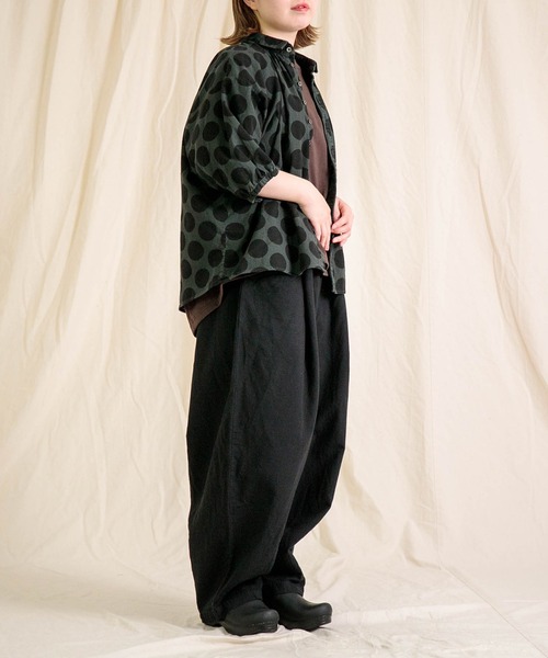 Brocante / ブロカント] 綿麻アムンゼンクロス バロンパンツ | Domingo