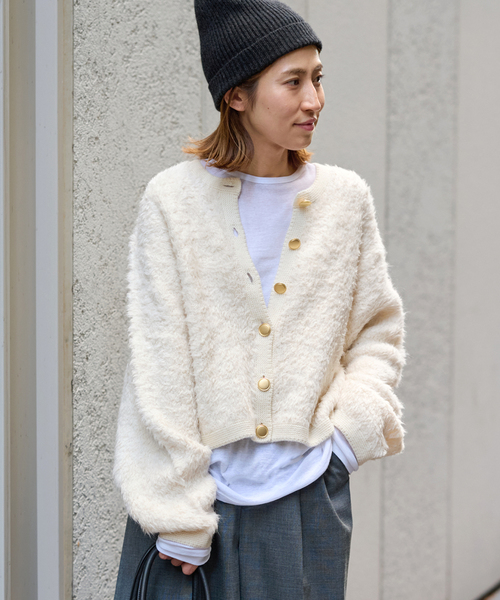 FRAMeWORK（フレームワーク）の「シャギーニットカーディガン