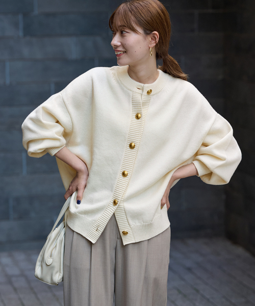 FRAMeWORK（フレームワーク）の「メタルボタン2WAYカーディガン