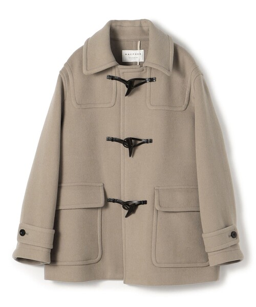 セール】ウールナイロンメルトン ダッフルショートコート（ダッフル