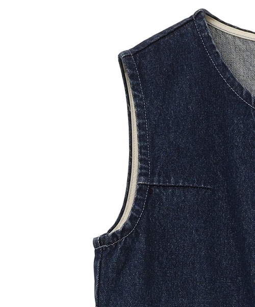 CLANE（クラネ）の「BACK OPEN DENIM ALL IN ONE（つなぎ