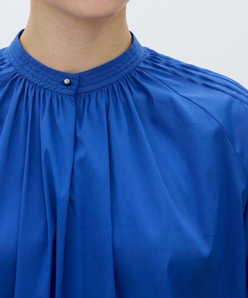 ストレッチブロード ピンタックスリーブブラウス（シャツ/ブラウス