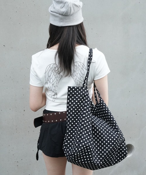 SORUTT / ソルト 】 キャンバス ドット トートバッグ / 水玉 トート