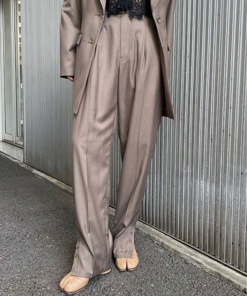 Ameri（アメリ）の「ROLL UP HEM PANTS（スラックス）」 - WEAR