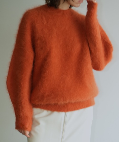 CLANE（クラネ）の「BULKY SLEEVE ANGORA KNIT TOPS（ニット/セーター