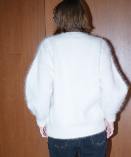 CLANE（クラネ）の「BULKY SLEEVE ANGORA KNIT TOPS（ニット/セーター