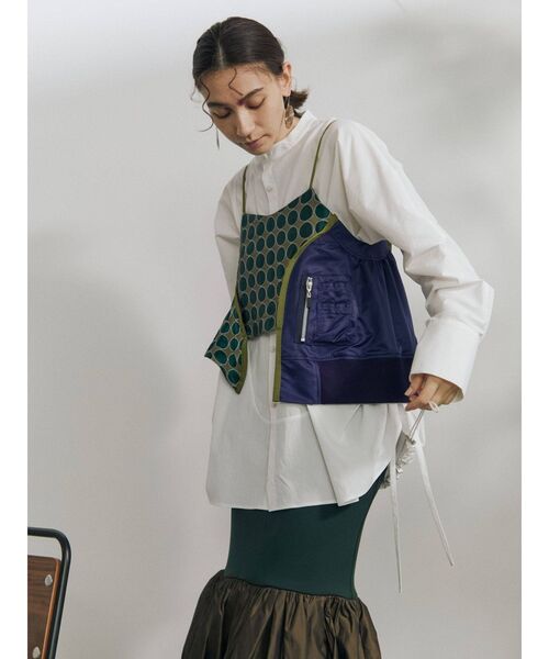 UN3D.（アンスリード）の「ジャカードミックスキャミソール